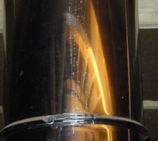 Fuite d'eau conduit de fumée