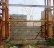 Montage des poteaux ronds