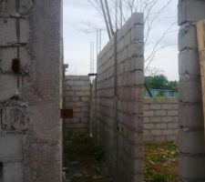 Couloir qui arrive jusqu'aux chambres