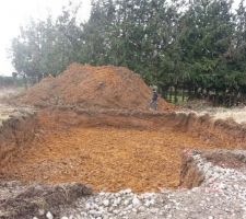 Voila le troue creuser maintenant a s'avoir se que je vais en faire de la terre