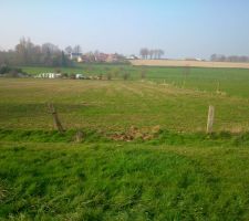 Une petite vue de notre terrain en plein milieu de la campagne!