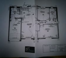 Plan de la zone habitable et du garage
Plan de principe mais non définitif