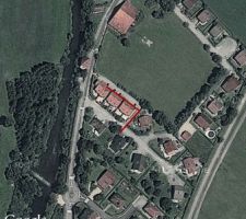 Terrain ou le lotissement va prendre place.