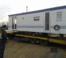 Arrivée du mobil-home