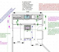 Plans techniques de la cuisine