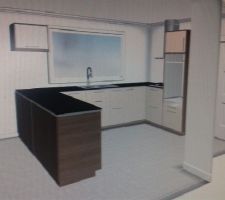 Plan de notre cuisine fait chez Ikea