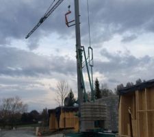 La grue est montée