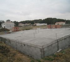 Voila une bonne étape de faite le plancher est coulé.