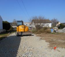 Acces au chantier, l'entr&eacute;e du terrain