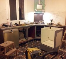 Cuisine en état travaux