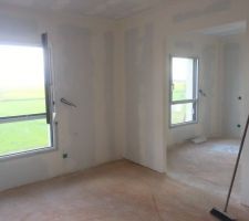 Notre chambre avec dressing futur !