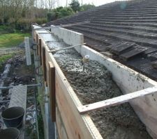 Coulage du cha&icirc;nage Est