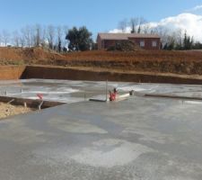 Partie garage qui n'est pas sur vide sanitaire