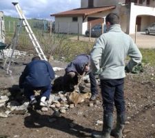 Attaque de la dalle b&eacute;ton &agrave; la masse