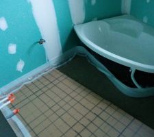 Dalle pour le plancher chauffant!