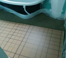 Dalle pour le plancher chauffant!