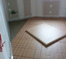 Dalle pour le plancher chauffant!