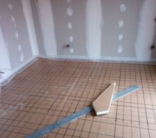 Dalle pour le plancher chauffant!