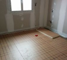 Dalle pour le plancher chauffant!