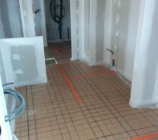 Dalle pour le plancher chauffant!