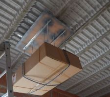 Installation hotte de plafond