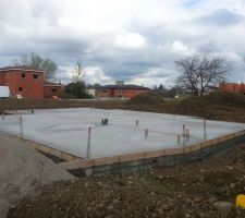 Dalle coulée ce matin