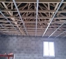 Mise en place de rails au plafond