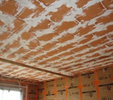 Plafond suspendu en briques