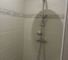 Pose de la douche