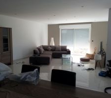 La déco du salon se met en place