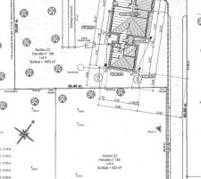 Implantation de la maison sur le terrain