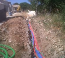 Les cables commencent à être enfouis