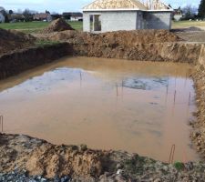 Voilà l\'état du chantier après l\'arrêté communale de fermeture de chantier suite à la cavité souterraine découverte sous le nouveau transfo