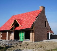 Pose des pierres bleues termin&eacute;e