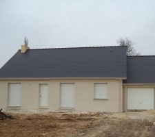 L'enduit est termin&eacute; - 30/03/2014