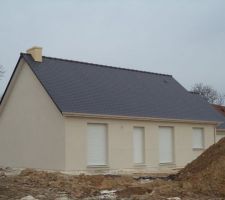 L'enduit est termin&eacute; - 30/03/2014