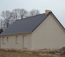 L'enduit est termin&eacute; - 30/03/2014