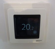 Thermostat en route pour la première mise en chauffe.