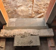 Préparation seuils, bande de dressement, appuis de fenêtre