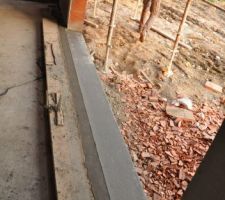 Préparation seuils, bande de dressement, appuis de fenêtre