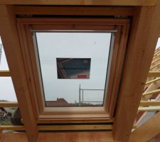 Pose du Velux dans la salle de bain