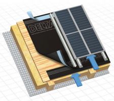 Film delta exxtrem pour toiture solaire