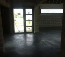 Béton  ciré (entrée)