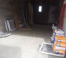 Dalle du garage coulée le 31/03/14