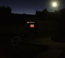 Superbe coucher de soleil vu de la cuisine