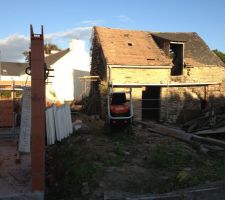 Dépose de la charpente