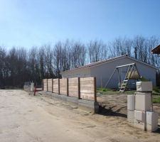 Clôture sur rue
Muret de soutennement béton armé