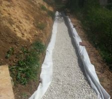 Lit de pose en gravier 15 cm d'&eacute;paisseur