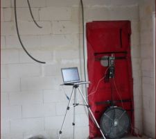 Le matériel pour le test d'étanchéité est prêt!