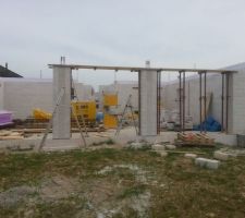 Coffrage des appuis des linteaux des baies